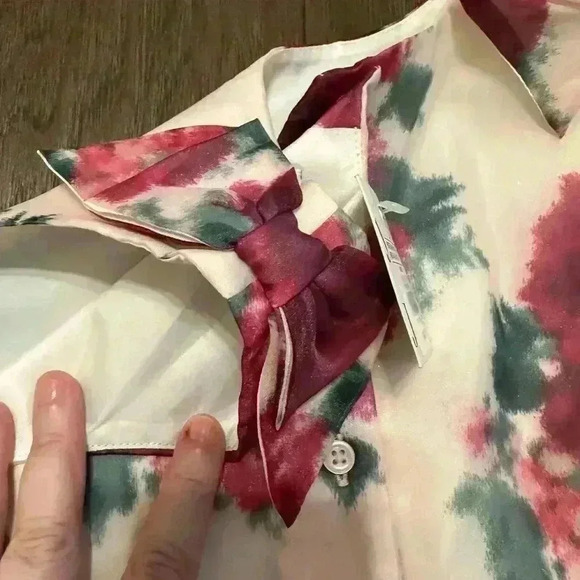 Janie & Jack Floral Organza Top - Size 6 Christmas Sleeveless Dressy Little Girl - Picture 6 of 6